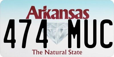 AR license plate 474MUC