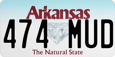AR license plate 474MUD