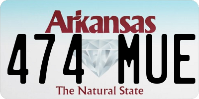 AR license plate 474MUE