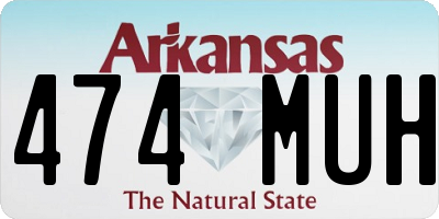 AR license plate 474MUH