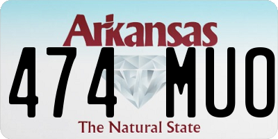 AR license plate 474MUO