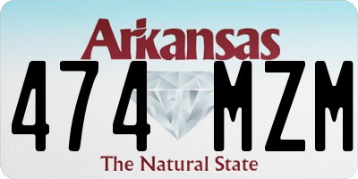 AR license plate 474MZM