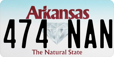 AR license plate 474NAN