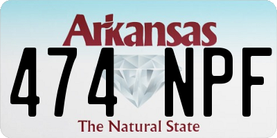 AR license plate 474NPF