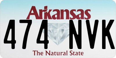 AR license plate 474NVK