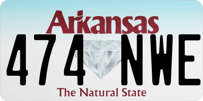 AR license plate 474NWE