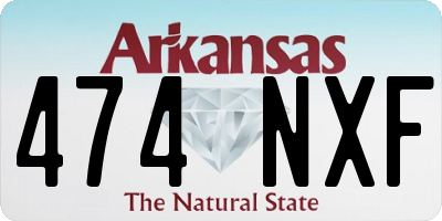 AR license plate 474NXF