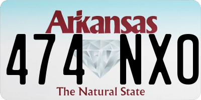 AR license plate 474NXO