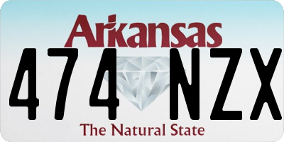 AR license plate 474NZX