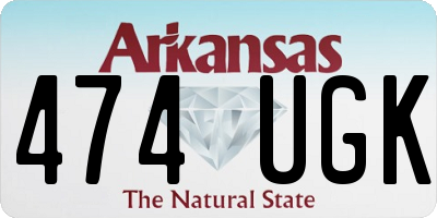 AR license plate 474UGK