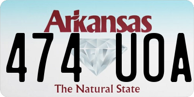 AR license plate 474UOA