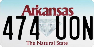 AR license plate 474UON