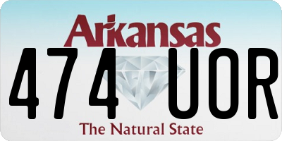 AR license plate 474UOR