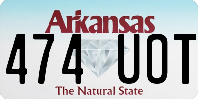 AR license plate 474UOT