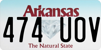 AR license plate 474UOV