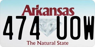 AR license plate 474UOW