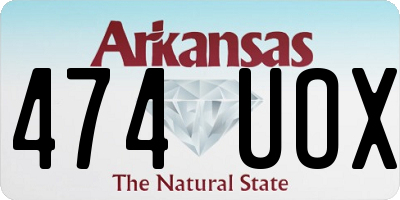 AR license plate 474UOX