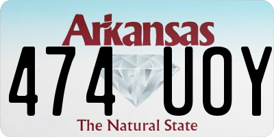 AR license plate 474UOY