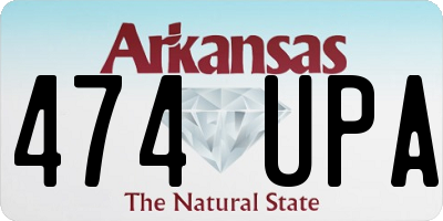 AR license plate 474UPA
