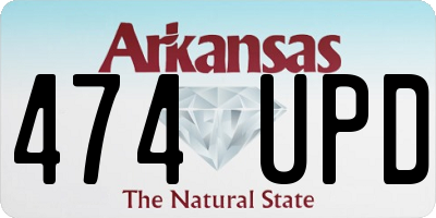 AR license plate 474UPD