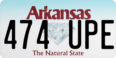 AR license plate 474UPE