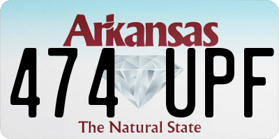 AR license plate 474UPF
