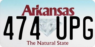 AR license plate 474UPG