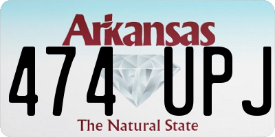 AR license plate 474UPJ