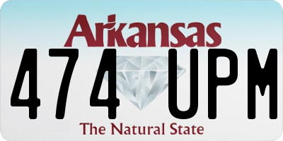 AR license plate 474UPM