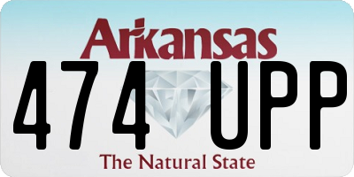 AR license plate 474UPP