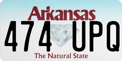 AR license plate 474UPQ