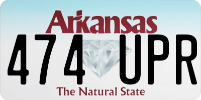 AR license plate 474UPR