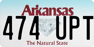 AR license plate 474UPT