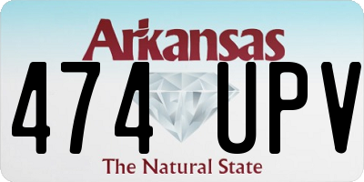 AR license plate 474UPV
