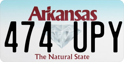 AR license plate 474UPY