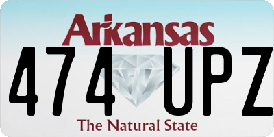 AR license plate 474UPZ