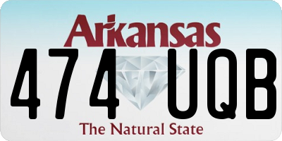 AR license plate 474UQB