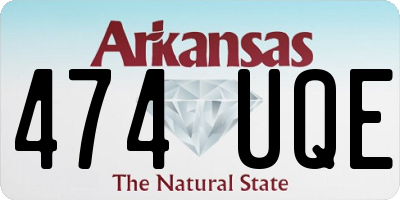 AR license plate 474UQE