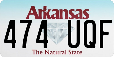 AR license plate 474UQF