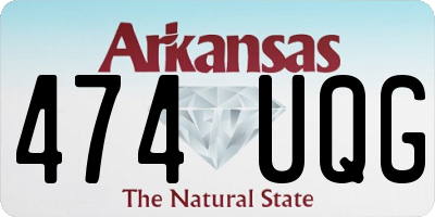 AR license plate 474UQG