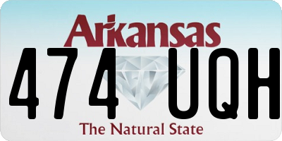 AR license plate 474UQH
