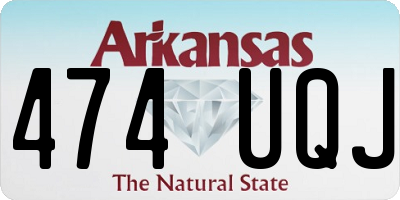 AR license plate 474UQJ