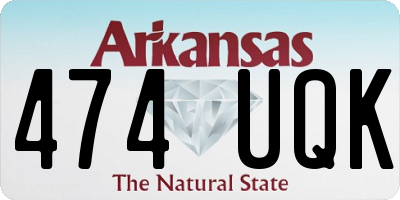 AR license plate 474UQK
