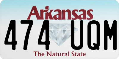 AR license plate 474UQM
