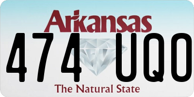 AR license plate 474UQO