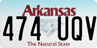 AR license plate 474UQV