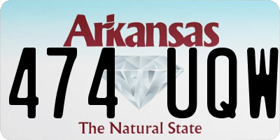 AR license plate 474UQW