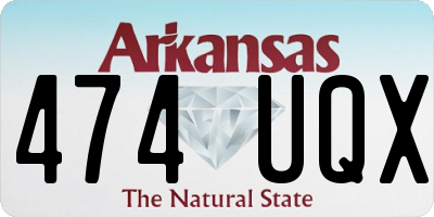 AR license plate 474UQX