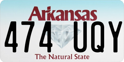 AR license plate 474UQY