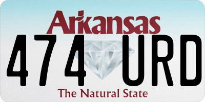 AR license plate 474URD